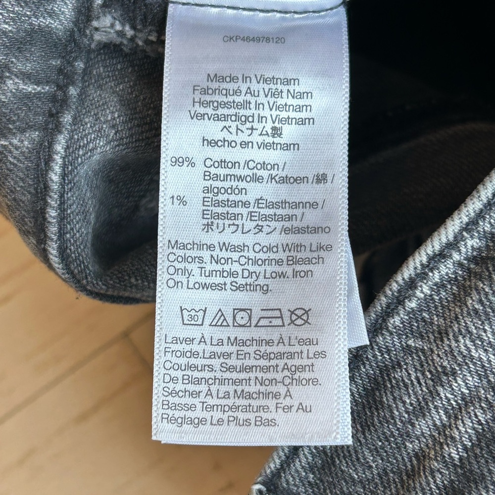 Madewell The Perfect Vintage Straight Jean in Meaford Wash: Seamed Edition Sz 26 - Picture 14 of 16